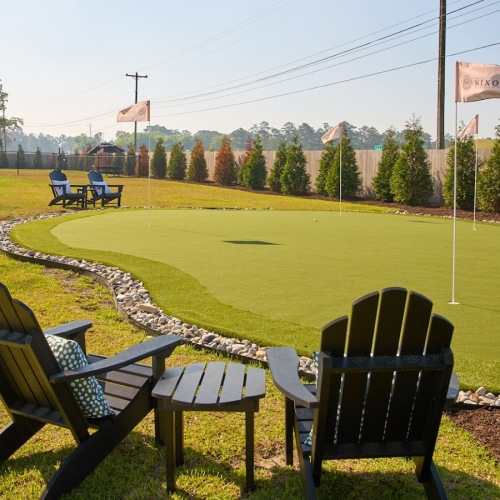 a putting hole